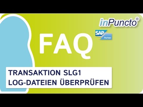 Transaktion SLG1 - Fehlererkennung bei eingescannten Rechnungen