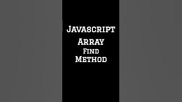 Video to show array find method #javascript #codingtips #codinglife #coding