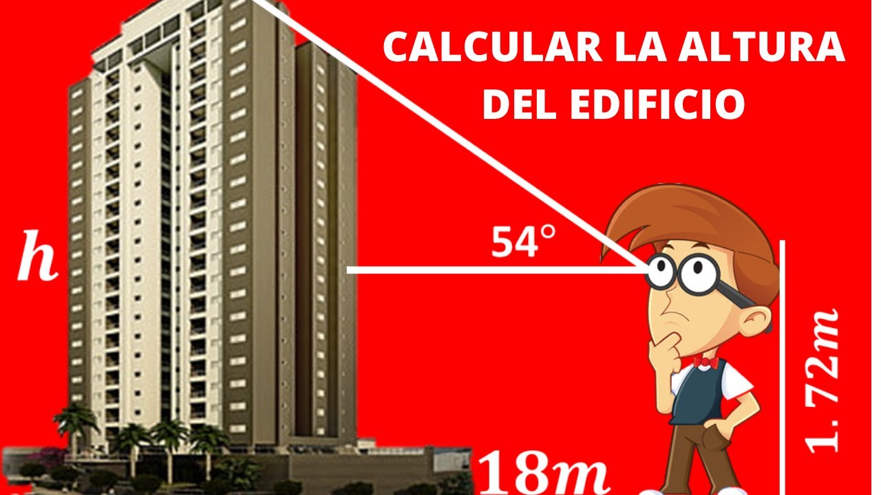 Como Calcular La Altura De Un Edificio Problema De Trigonometria 0