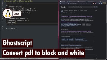 Ghostscript - Convert PDF to black and white using
