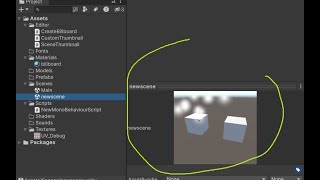 Create Scene Thumbnail Image using OnSceneSaved & OnPreviewGUI (Unity Editor Script)