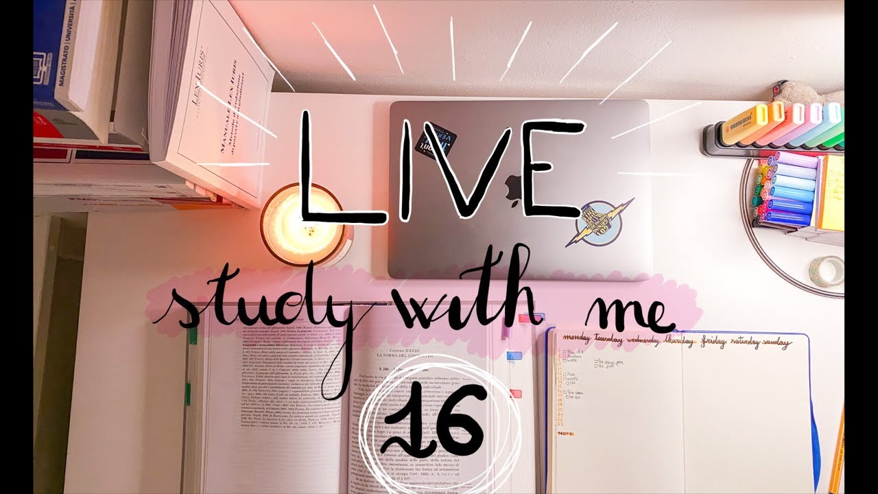 Live study with me (Italiano, 2 ore)