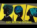 POP Art Painting | 3 x Acrylic Painting for Beginners | African Art