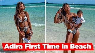 Serena Williams's Daughter Adira First Time Enjoyed In Water At The Beach