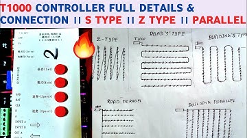T1000 CONTROLLER FULL DETAILS & CONNECTION ।। S TYPE ।। Z TYPE ।। PARALLEL  #pixel_led  #t1000s