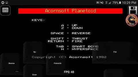 Planetoid [2925] - BBC Micro Emulated