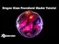 Blender Tutorial - Dragon Glass Procedural Shader Tutorial - [ Blender 2.8 ]