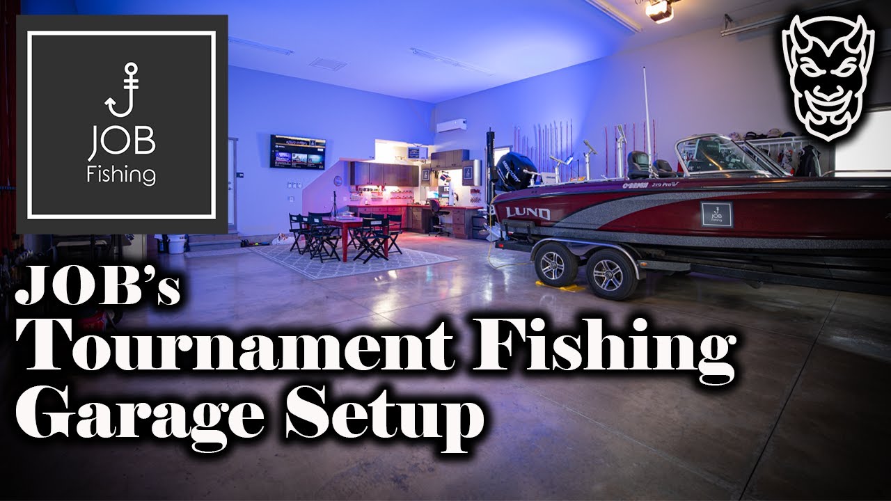 JOB's Garage Setup for Tournament Walleye Fishing 