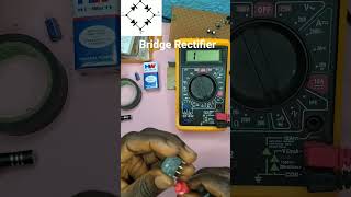 How to Test a Bridge Rectifier with a Multimeter #electronicstesting