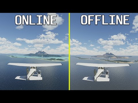 Microsoft Flight Simulator Online Functionality ON vs OFF Xbox Series X Graphics Comparison