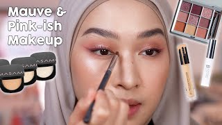 Mauve & Pinkish Soft Glam Makeup | Kiara Leswara screenshot 1