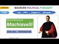 Western Political Thought CSS / PMS /political philosophy by Machiavelli/concept of state of nature