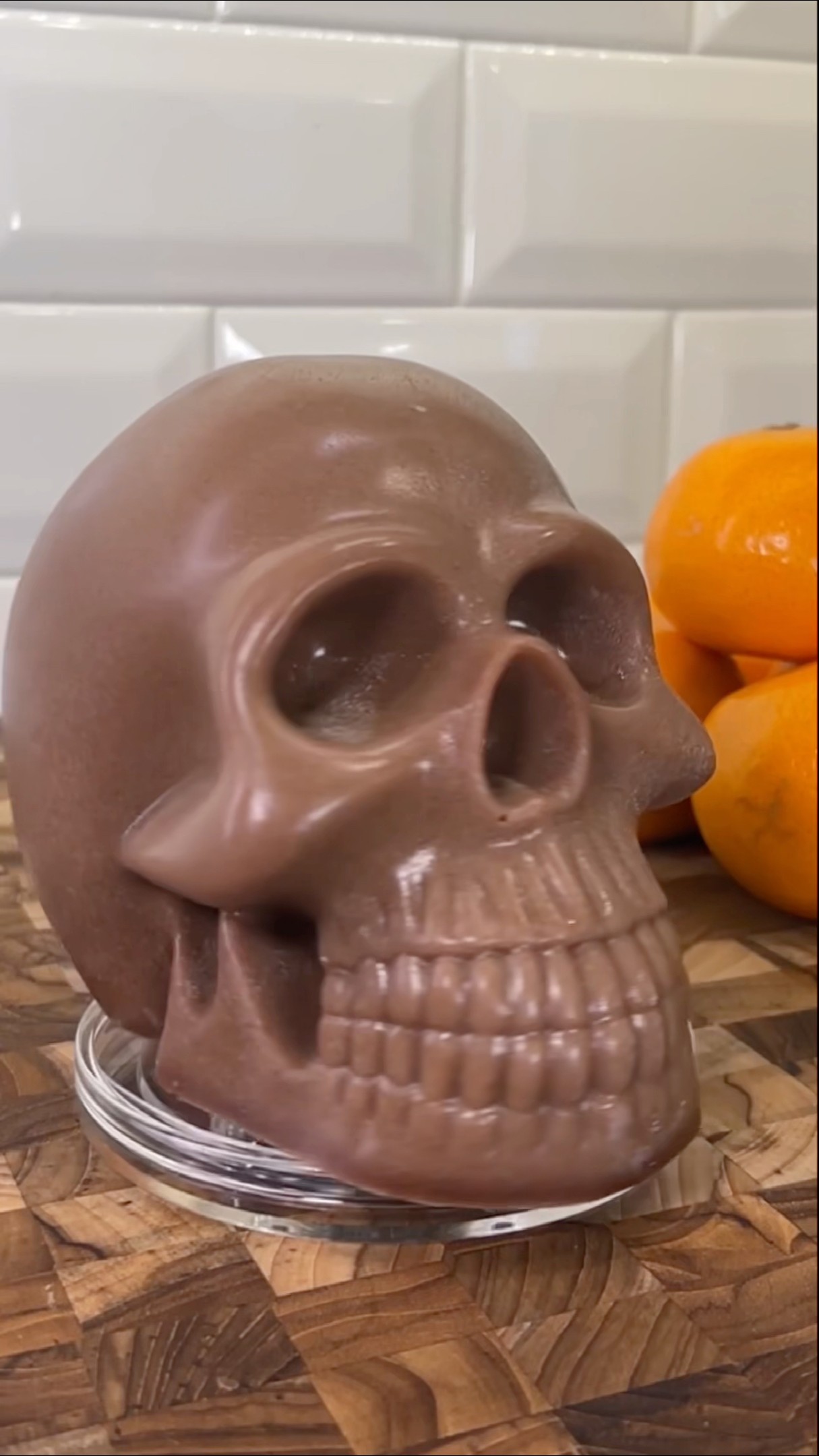Chocolate orange skull ? #shorts