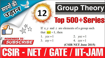 Q:-12 CSIR NET/GATE/IIT JAM GROUP THEORY SOLUTION SERIES BY S.DHIMAN EPIC MATHEMATICS.