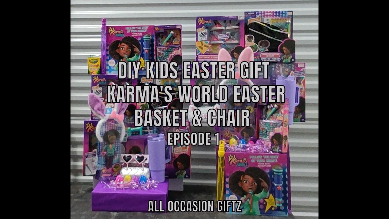 DIY Kids Easter Gift | Karma's World Easter Basket & Chair Episode 1  #DIY #easterbasketideas