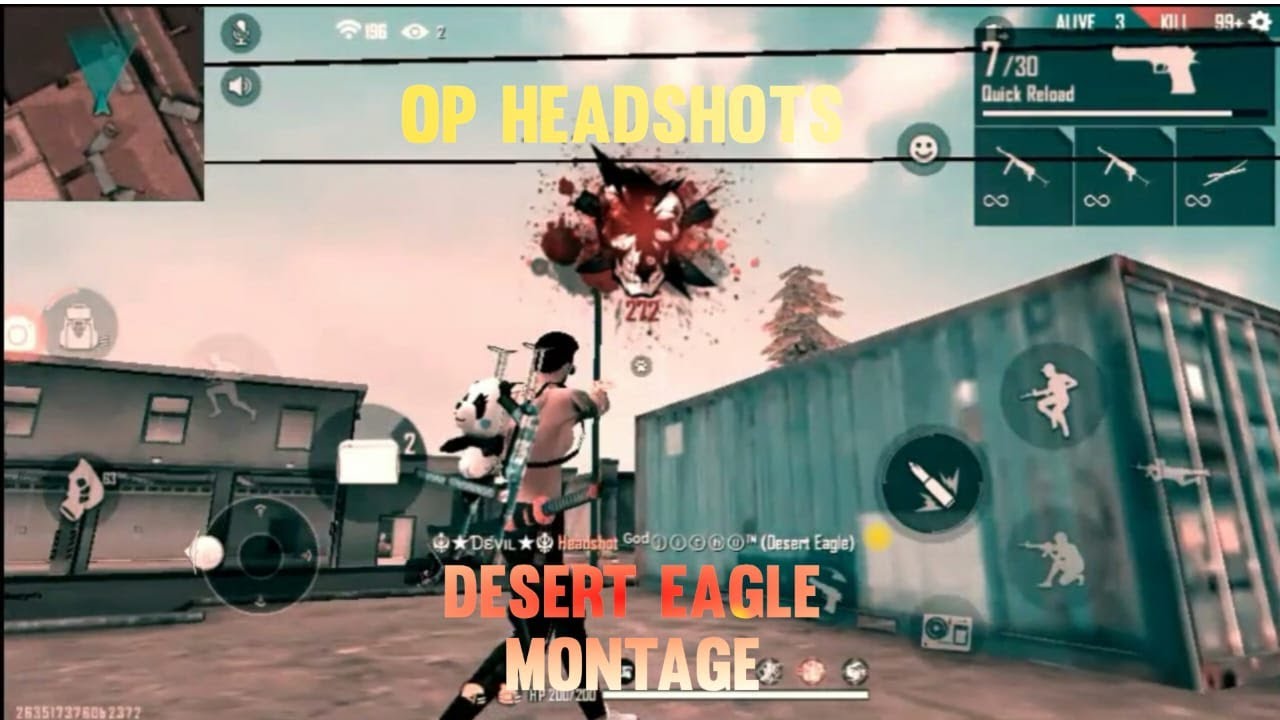 Desert eagle one tap head shorts - YouTube