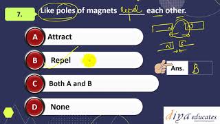 Class 6 chapter11 Fun with magnets MCQ
