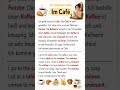 🇩🇪 Im Café | A1 German Listening Practice | Learn German Daily #shorts #deutschlernen #learngerman