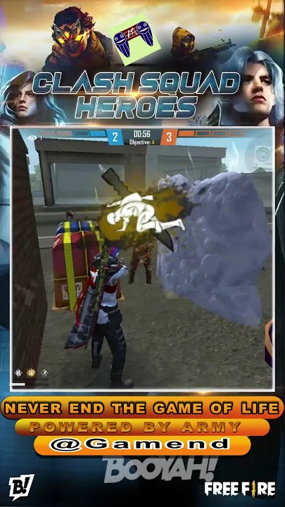 CLASH SQUAD HEROES | BOOYAH CLIPS | VICTORY IN CS MODE | FREE FIRE GAMEPLAY | SHORTS