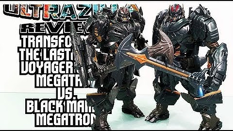 TRANSFORMERS THE LAST KNIGHT VOYAGER CLASS MEGATRON VS. BLACK MAMBA SAVIOR MEGATRON REVIEWS!