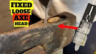 EPOXY REPAIR LOOSE AXE HEAD!