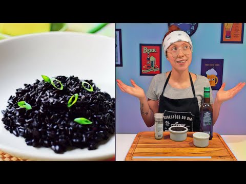 Como fazer arroz negro fácil e rápido