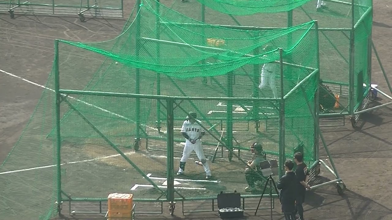 巨人キャンプ】門脇誠フリーバッティング【ジャイアツ沖縄キャンプ 