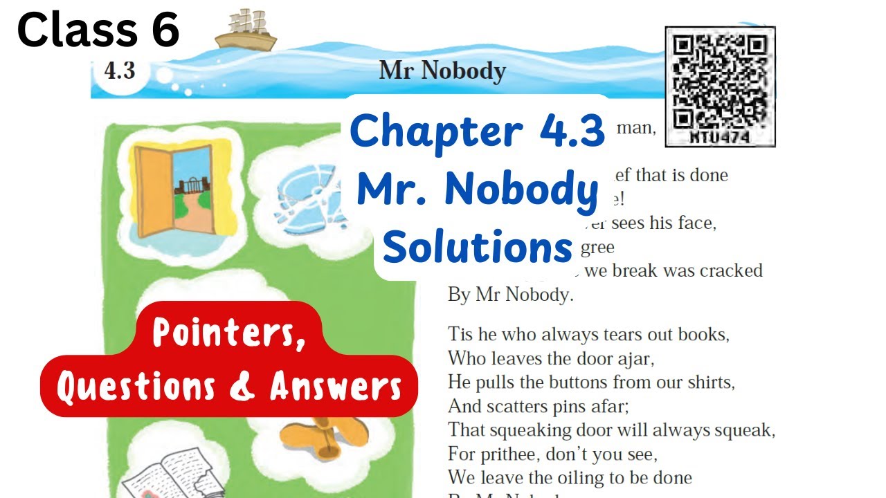 Mr. Nobody | Chapter 4.3 | English class 6 | Solutions | Pointers ...