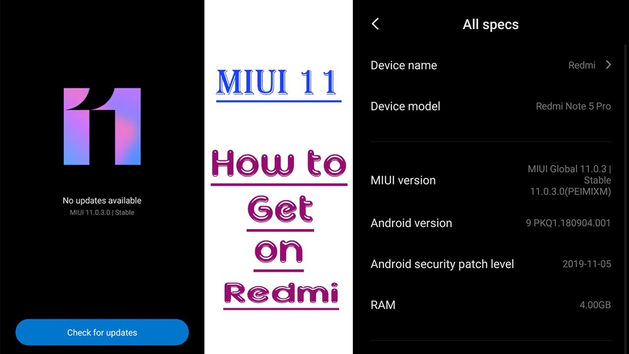 How to get Redmi note 5 pro MIUI 11 update? | Best feature of MIUI 11 ...
