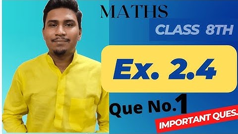 Q 1|Maths| Class 8| exercise 2.4 Question Number 1| NCERT Linear Equations in one variable| Amina