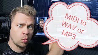 How to convert MIDI file into Audio - WAV or MP3