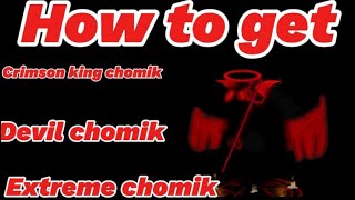 How to get Crimsong king chomik, devil chomik and extreme chomik in find the chomiks