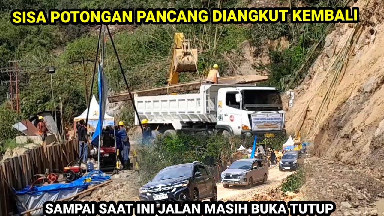Batu Jomba Terbaru SISA POTONGAN PANCANG DIANGKUT !! JALAN MASIH BUKA TUTUP