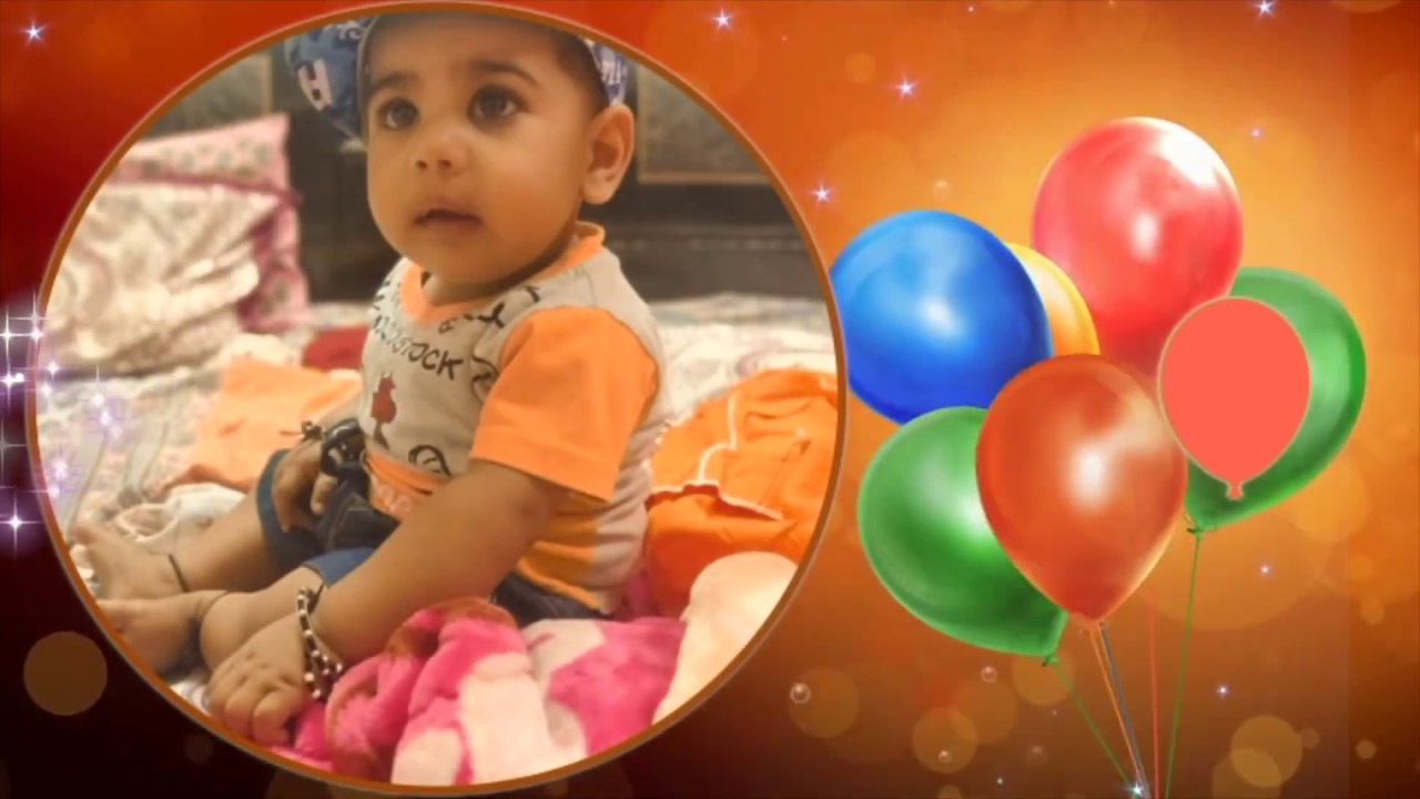 First Birthday video invitation