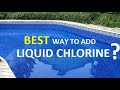 How To Add Liquid Chlorine To Your Pool How To Add Liquid Chlorine To Your Pool