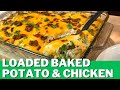 Chicken and Baked Potato Casserole Recipe - Loaded!