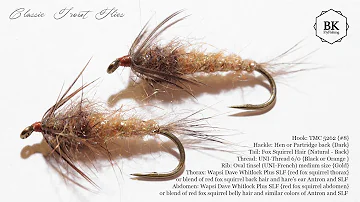 Tying "The RED FOX SQUIRREL - HAIR NYMPH" - Dave Whitlock - by BK