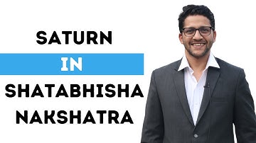 Saturn in shatabhisha Nakshatra
