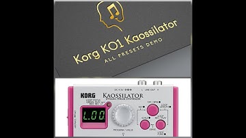 Korg KO1 Kaossilator ALL Presets DEMO