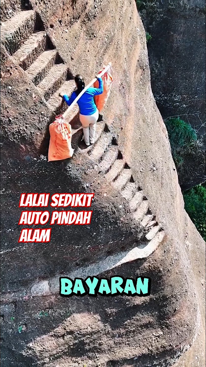 Perjuangan  Menaiki Tebing Ekstrim Di China❗️