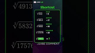 Trick |Cube Root Shortcut: Find ∛19683 in Seconds! | #Shorts #shortspuzzle #mathproblems