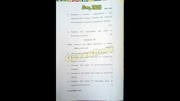 MPC-005: RESEARCH METHODS IN PSYCHOLOGY #ignou #exam #june2025 #mpc