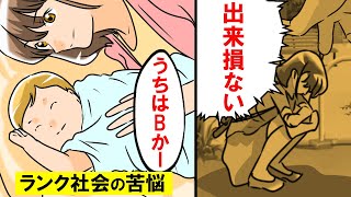 【漫画】生まれながらにランク付されたらどうなるのか。上級民族下級民族それぞれに苦悩があった‥