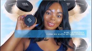 Make Up for Ever Ultra HD Matte Setting Powder 1.0 Vanilla