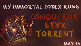 Immortal Codex - My teams for Conqueror, Styx, and the new Furious Torrent [Watcher of Realms]