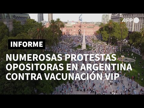 Numerosas protestas opositoras en Argentina contra 'vacunación vip' | AFP
