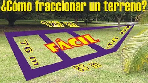 Como dividir terreno irregular?