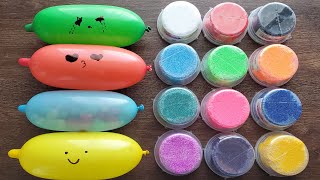 Making Slime With Funny Balloons & Crunchy Foam Satisfying Slime Asmr #Slime