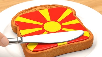 World Flags on Toast 🍞 | Oddly Satisfying ASMR Animation Ep. 15