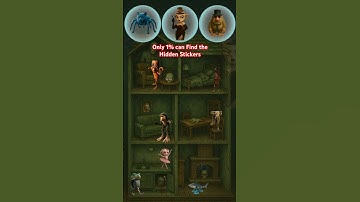 Only 1% can Find the Hidden Stickers 👀  #oddoneout #challenge #quiz